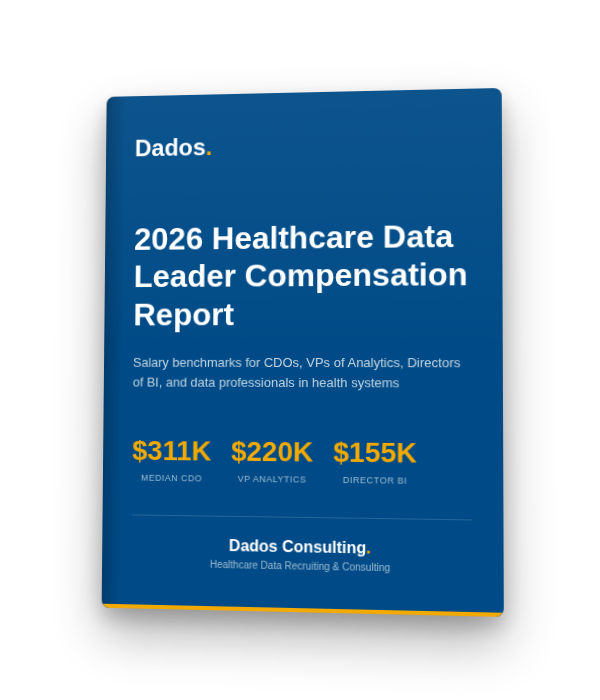 2026 Healthcare Data Leader Compensation Report Cover